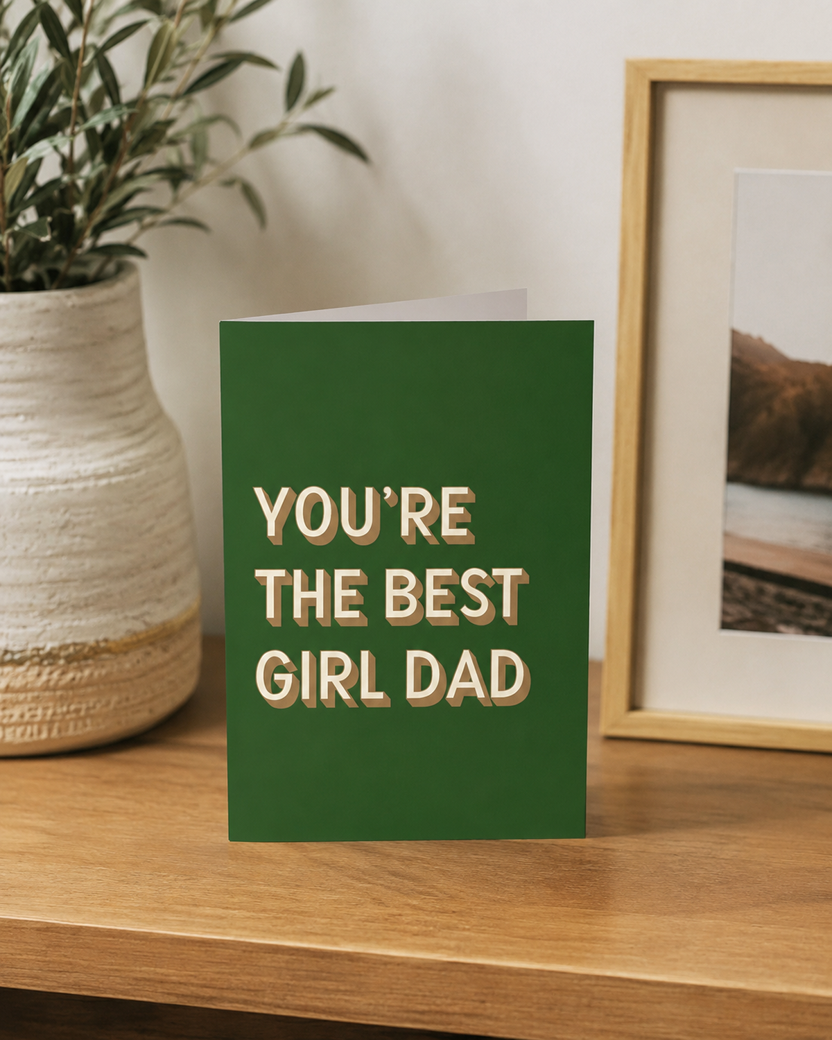 Best Girl Dad Card