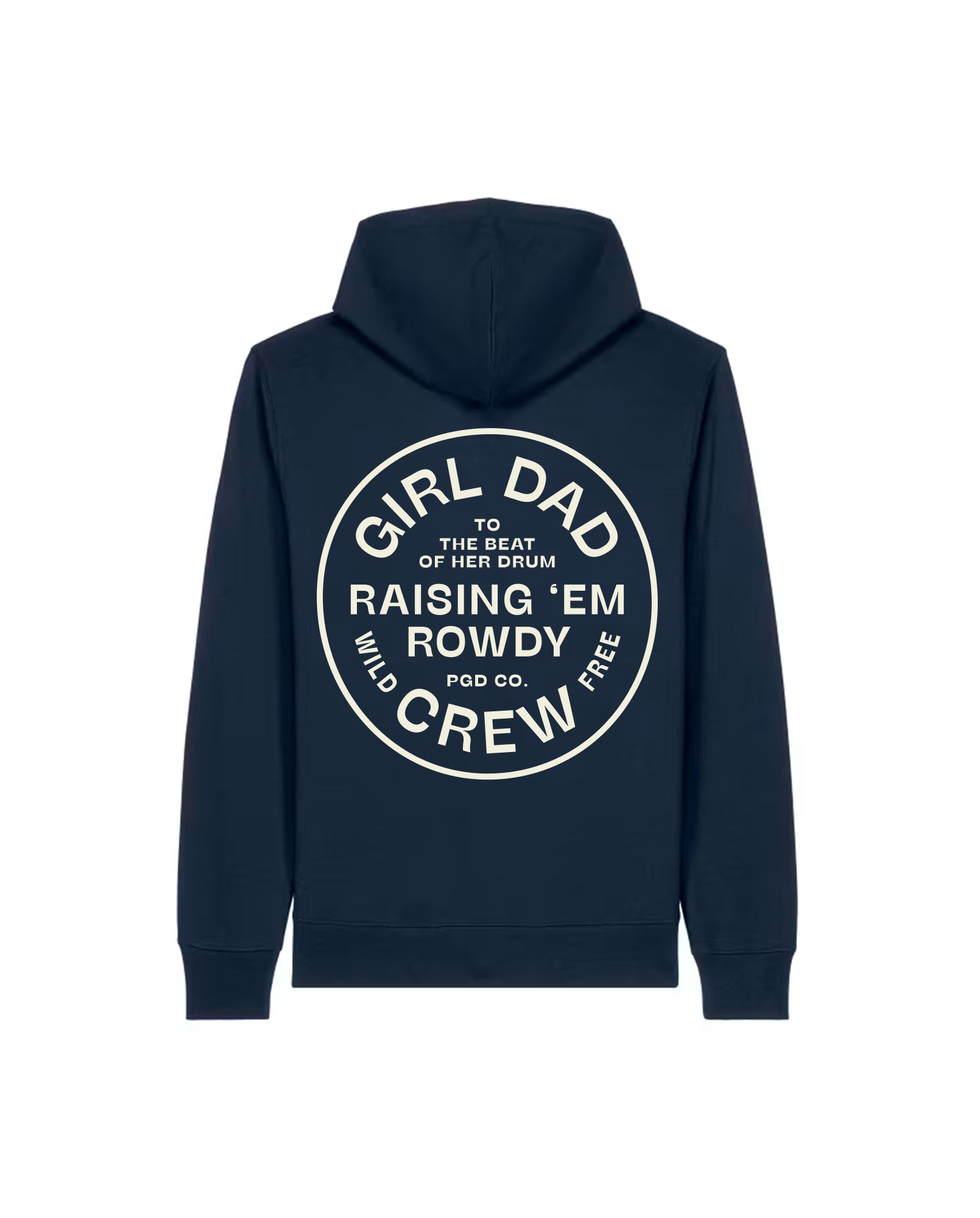 Girl Dad Crew Hoodie — Navy