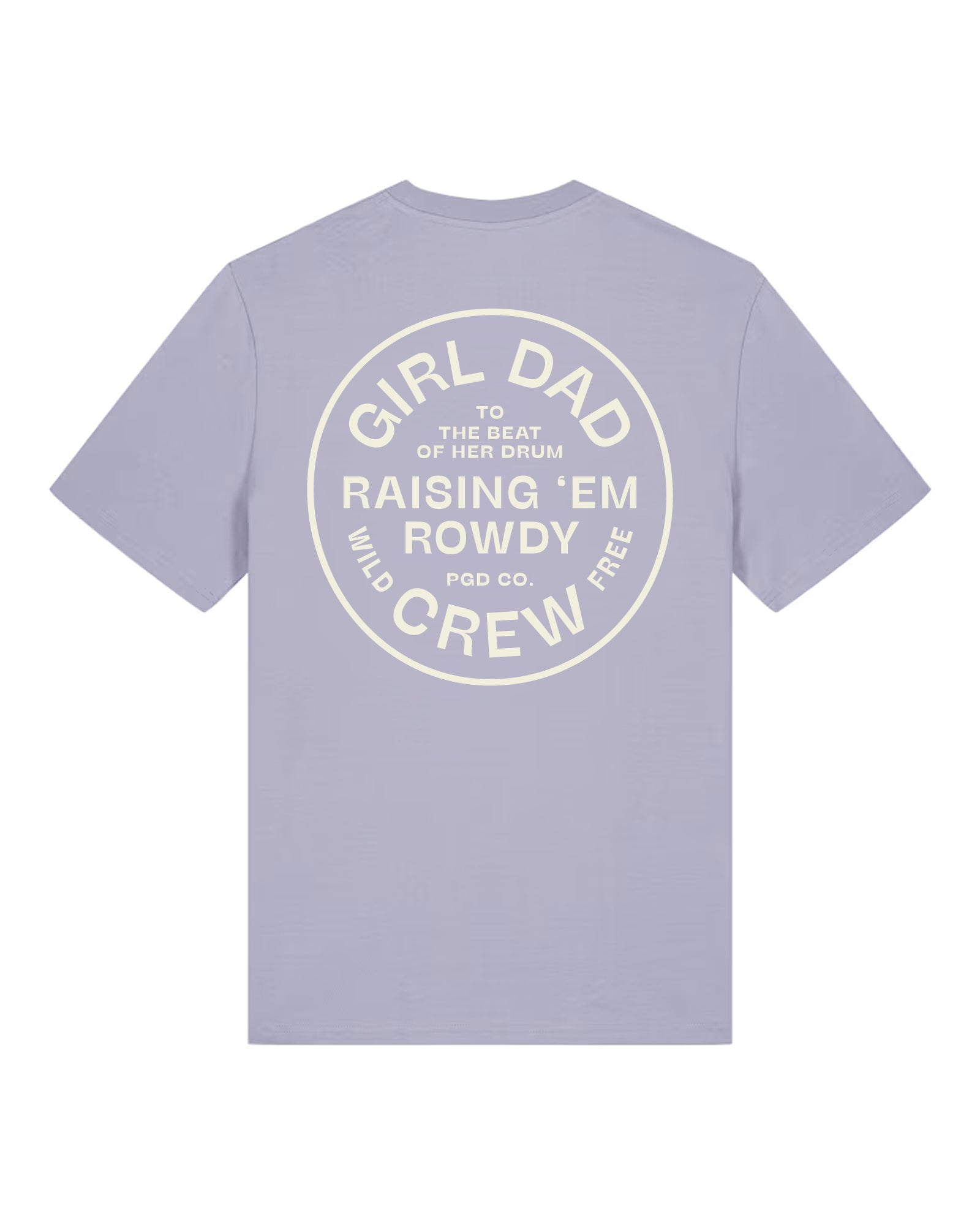Girl Dad Crew Tee — Purple