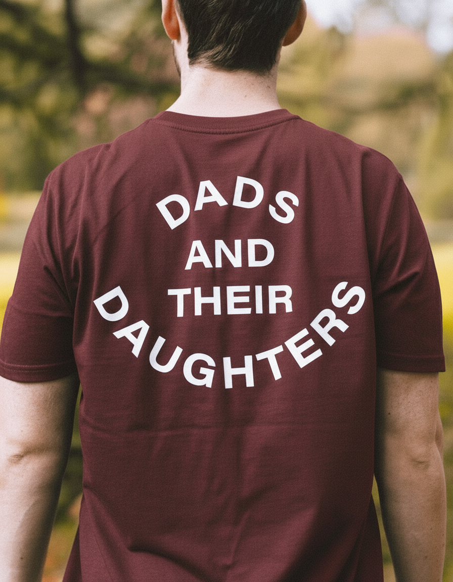Dads and Their Daughters Tee — Burgundy
