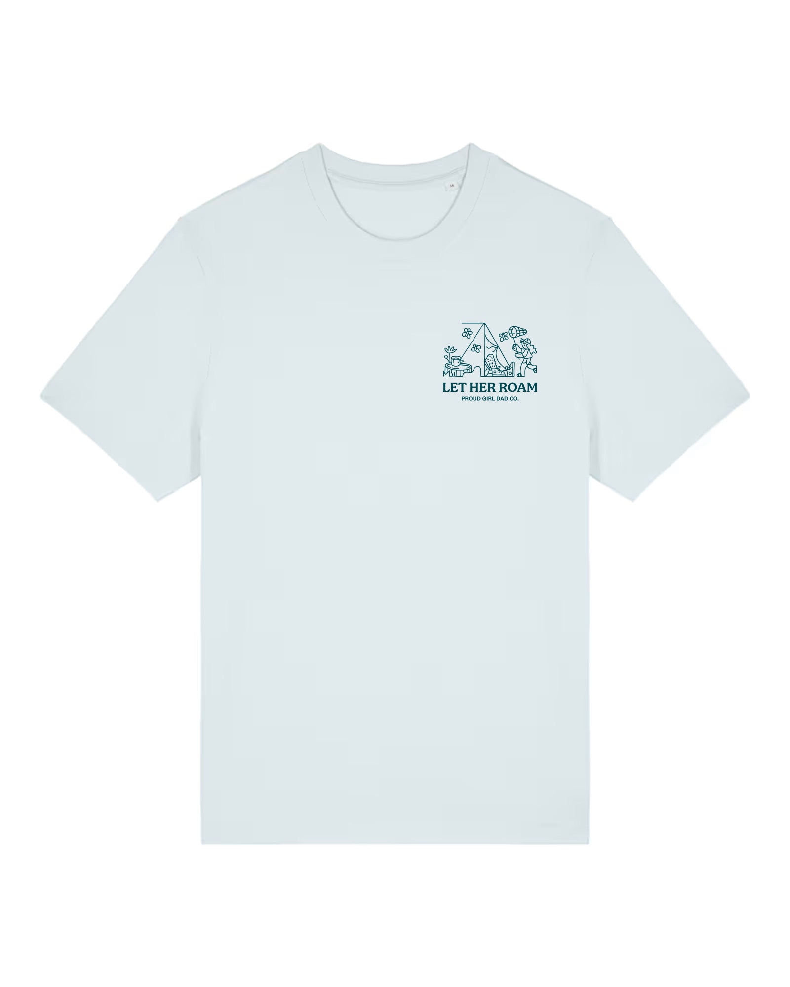 Let Her Roam Tee — Blue