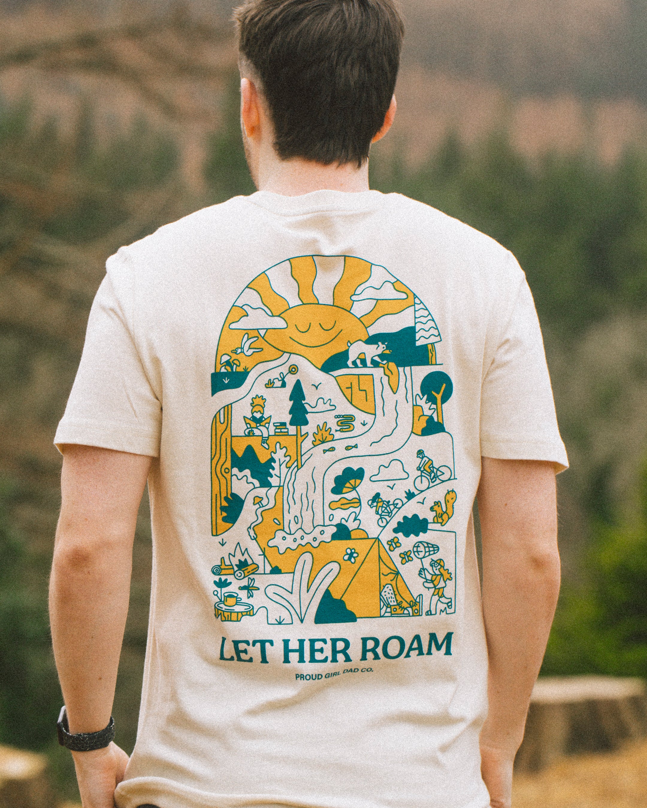 Let Her Roam Tee — Natural