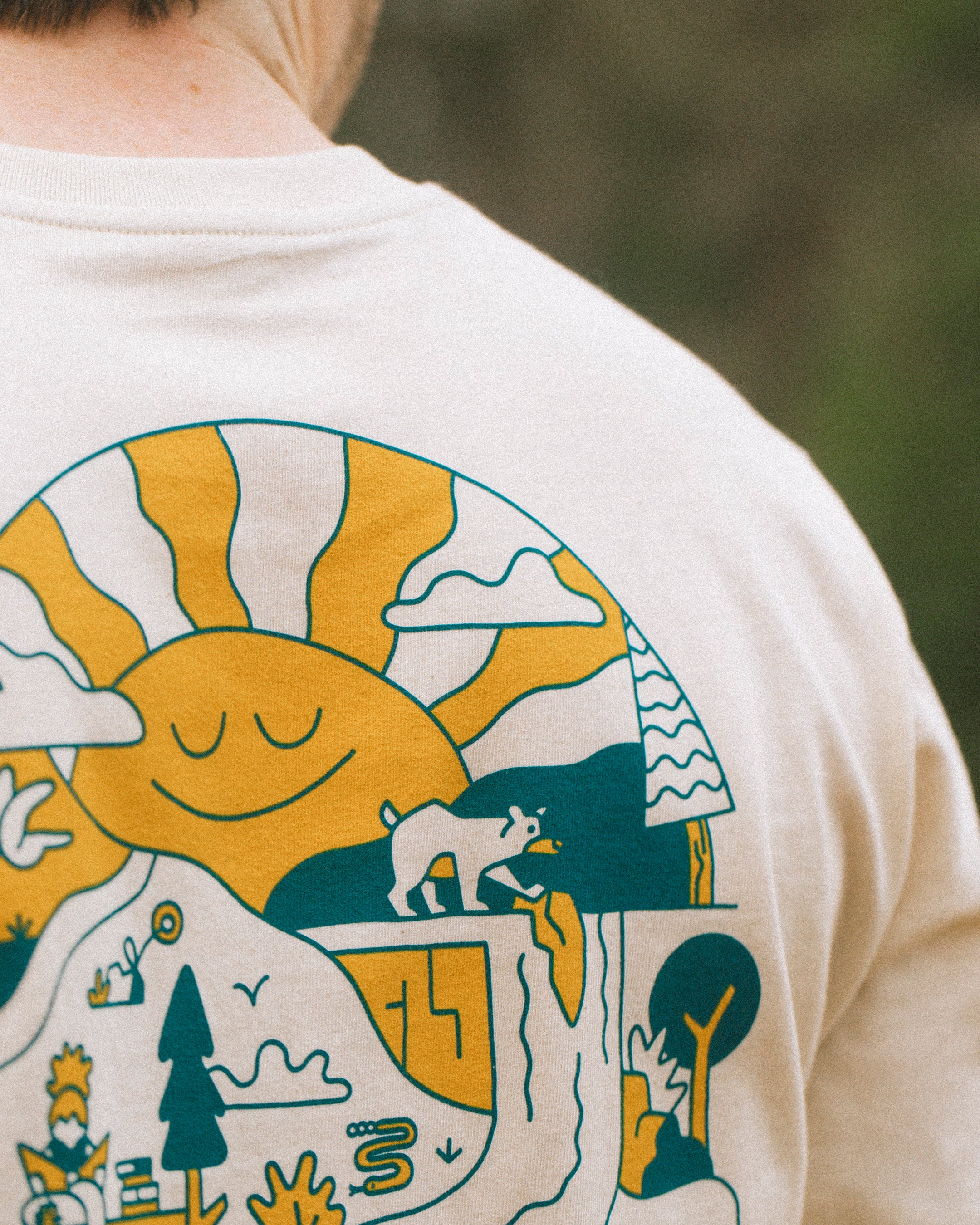 Let Her Roam Tee — Natural