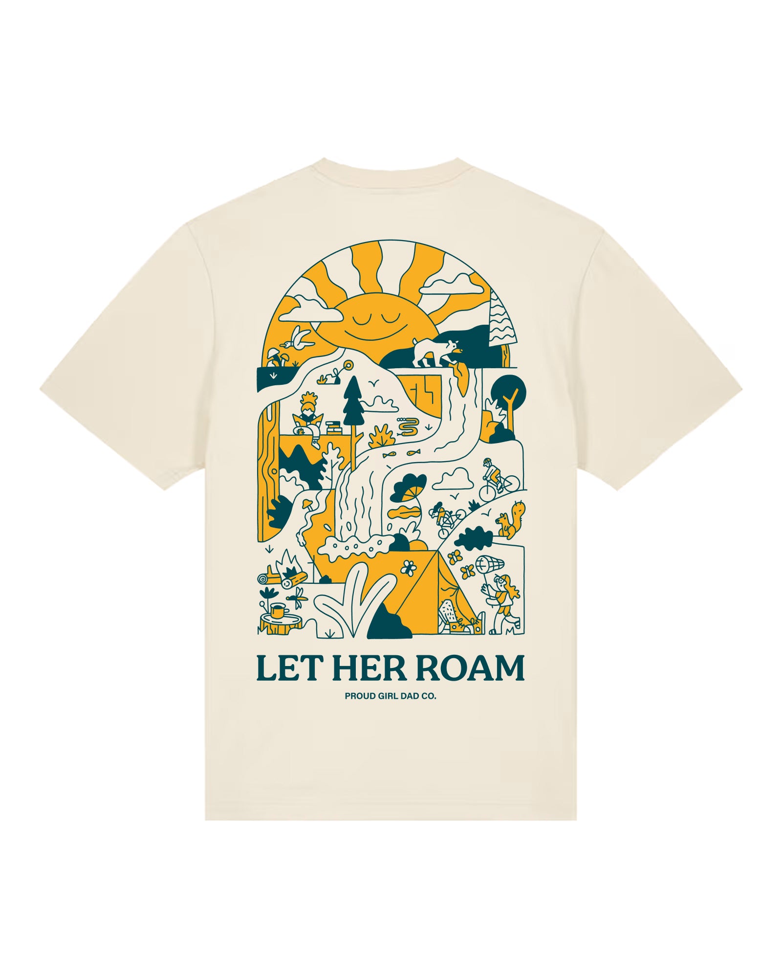 Let Her Roam Tee — Natural