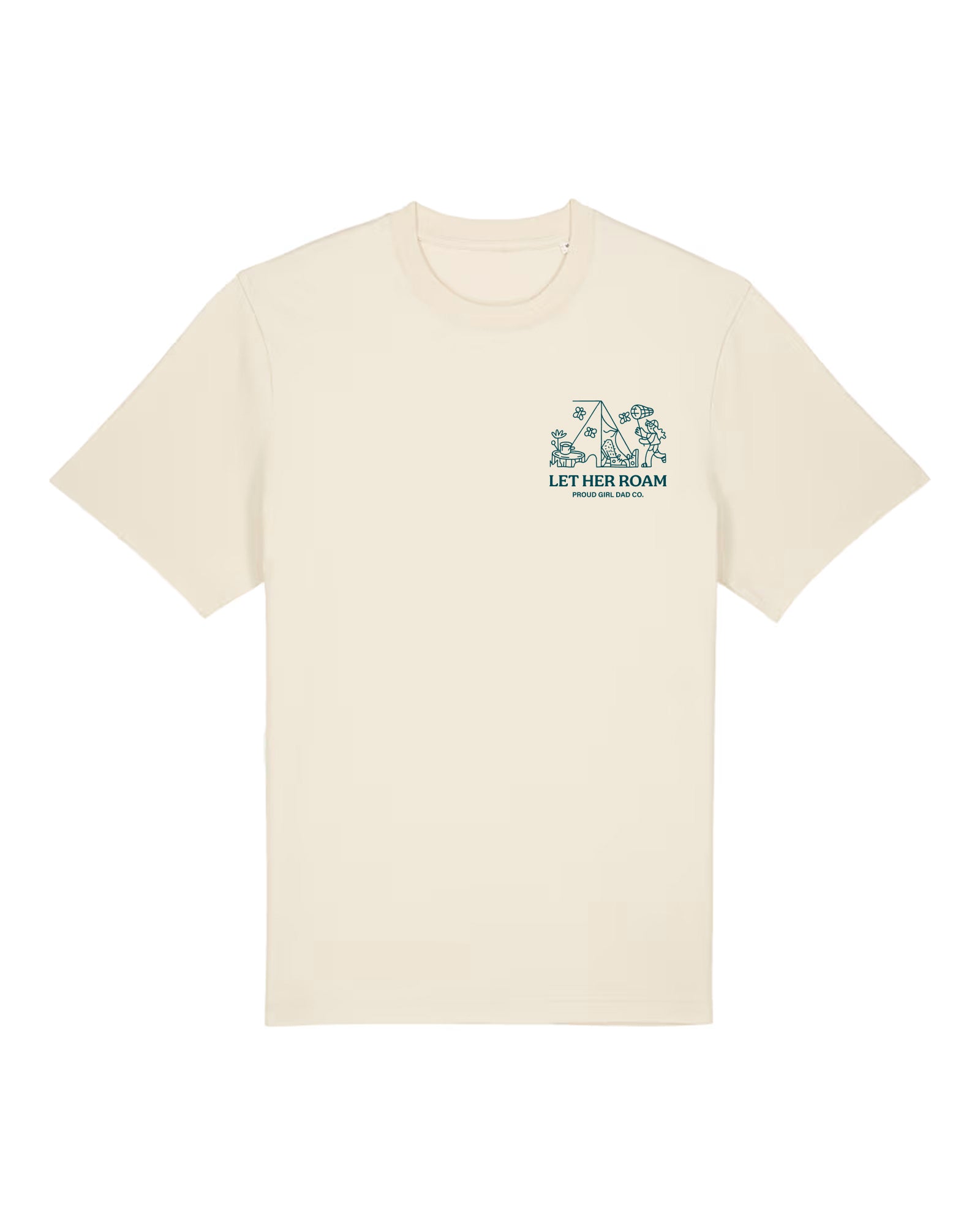 Let Her Roam Tee — Natural