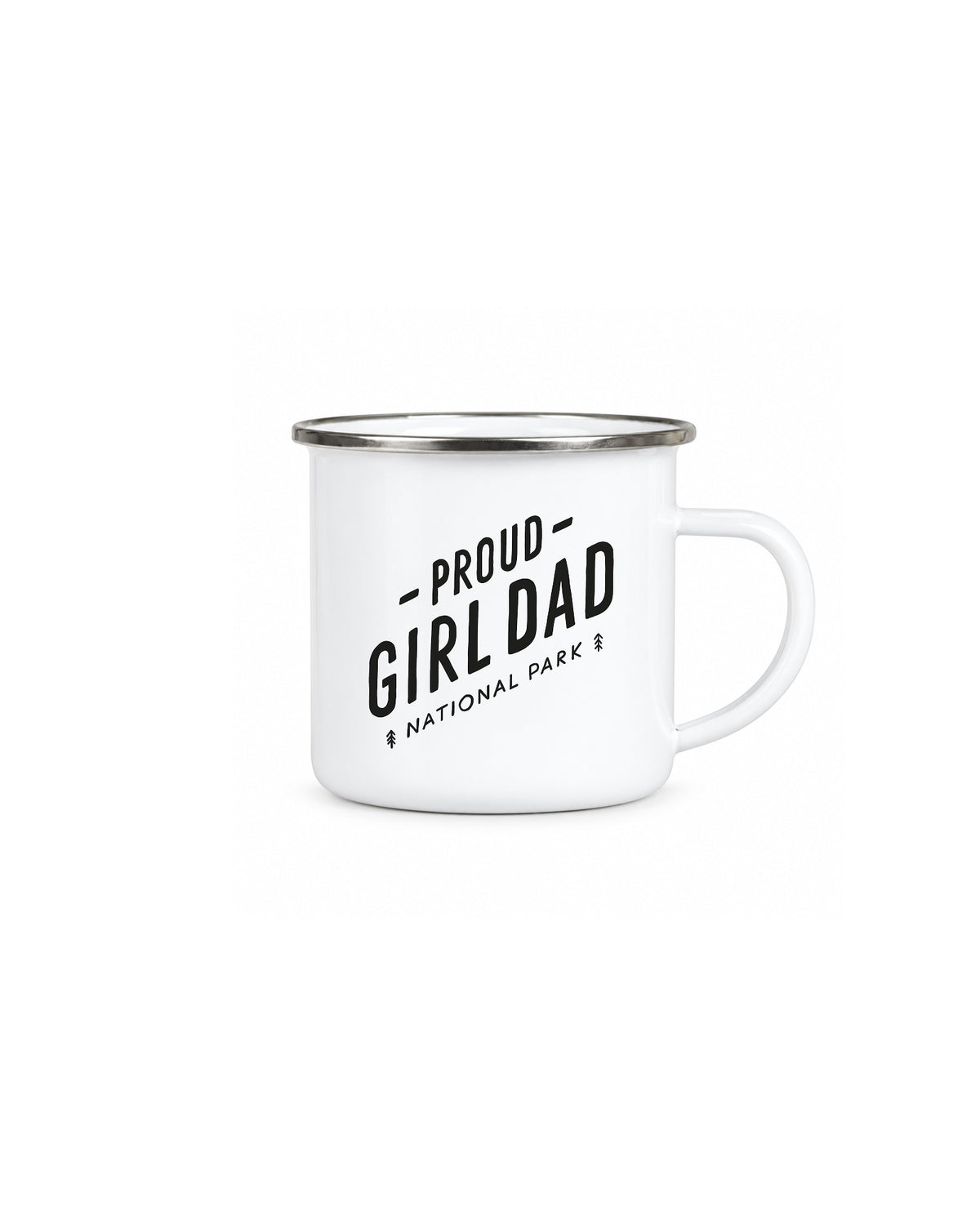 Proud Girl Dad National Park Enamel Mug