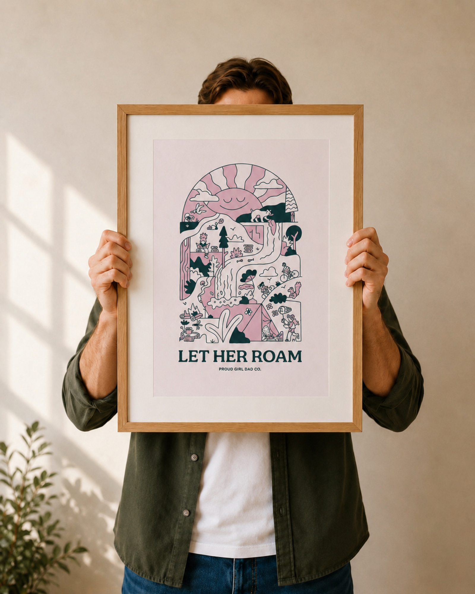 Let Her Roam Fine Art Print — Purple