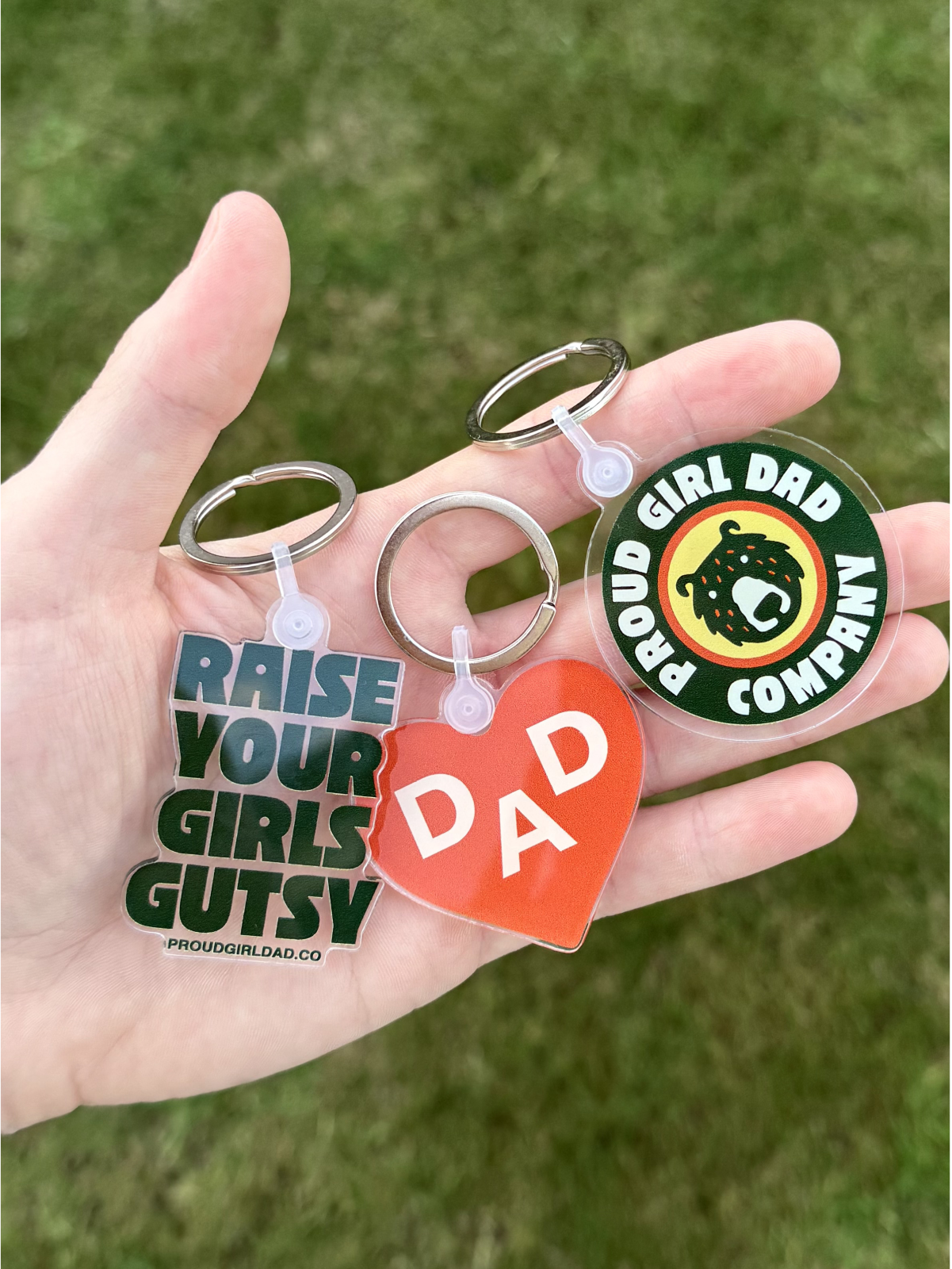 Dad At Heart Keychain
