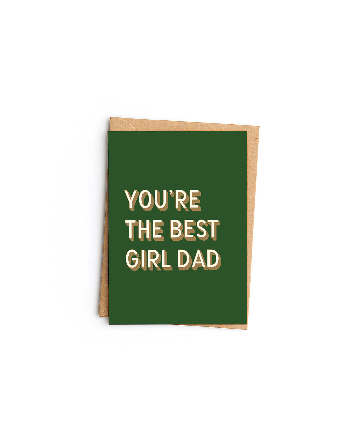 Best Girl Dad Card