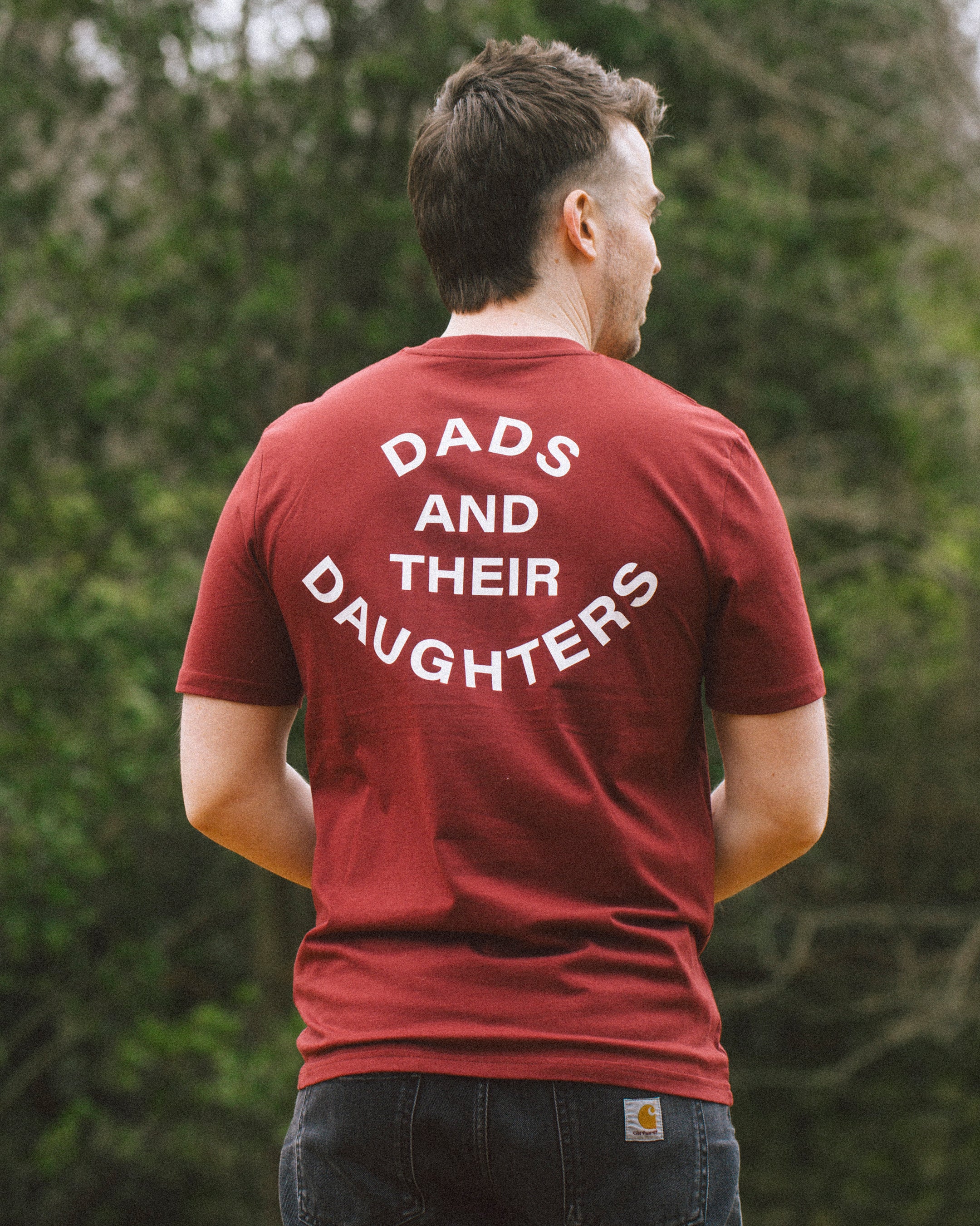 Dads and Their Daughters Tee — Burgundy