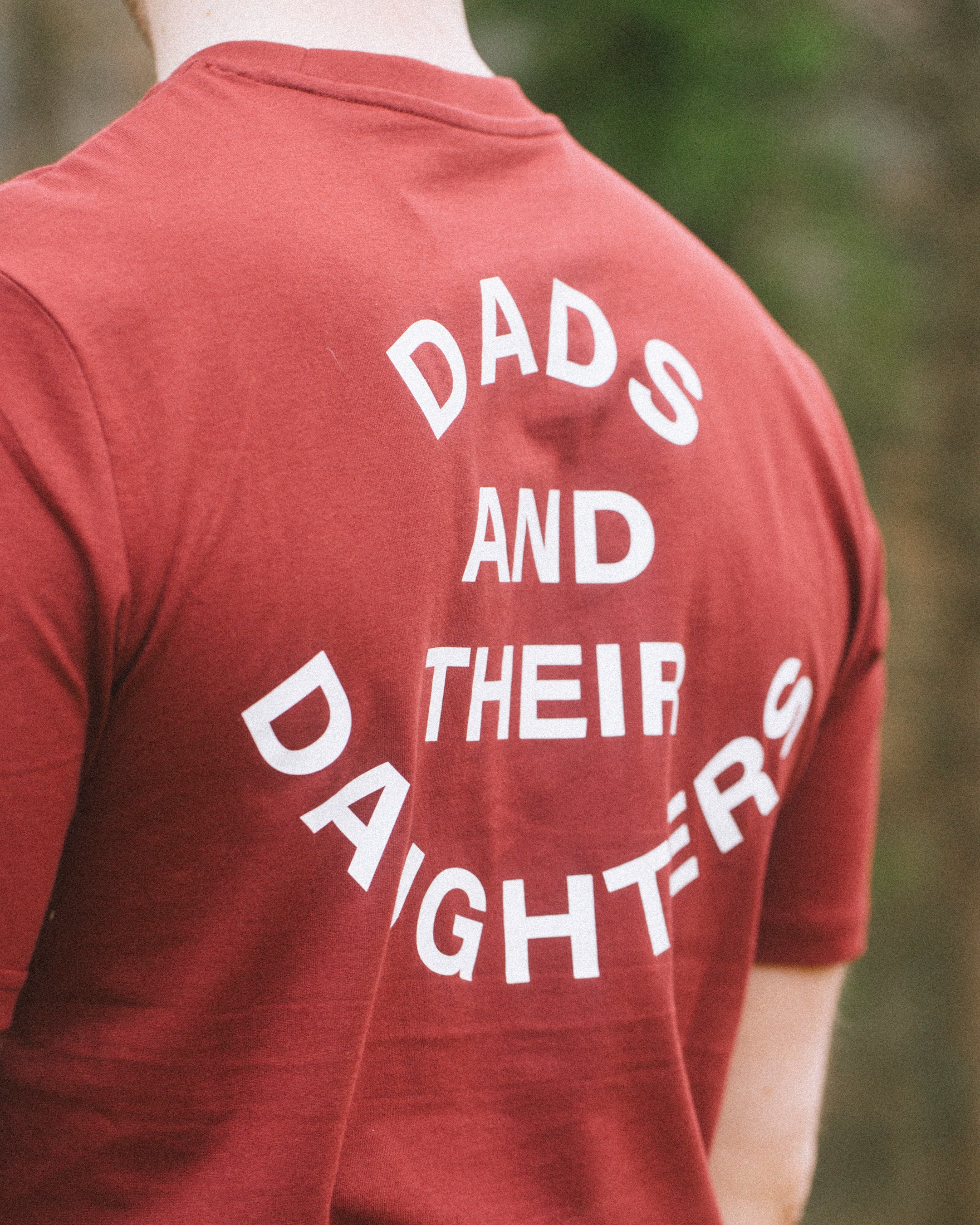 Dads and Their Daughters Tee — Burgundy