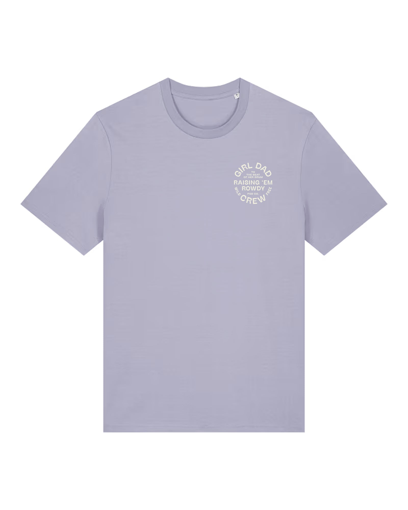 Girl Dad Crew Tee — Purple