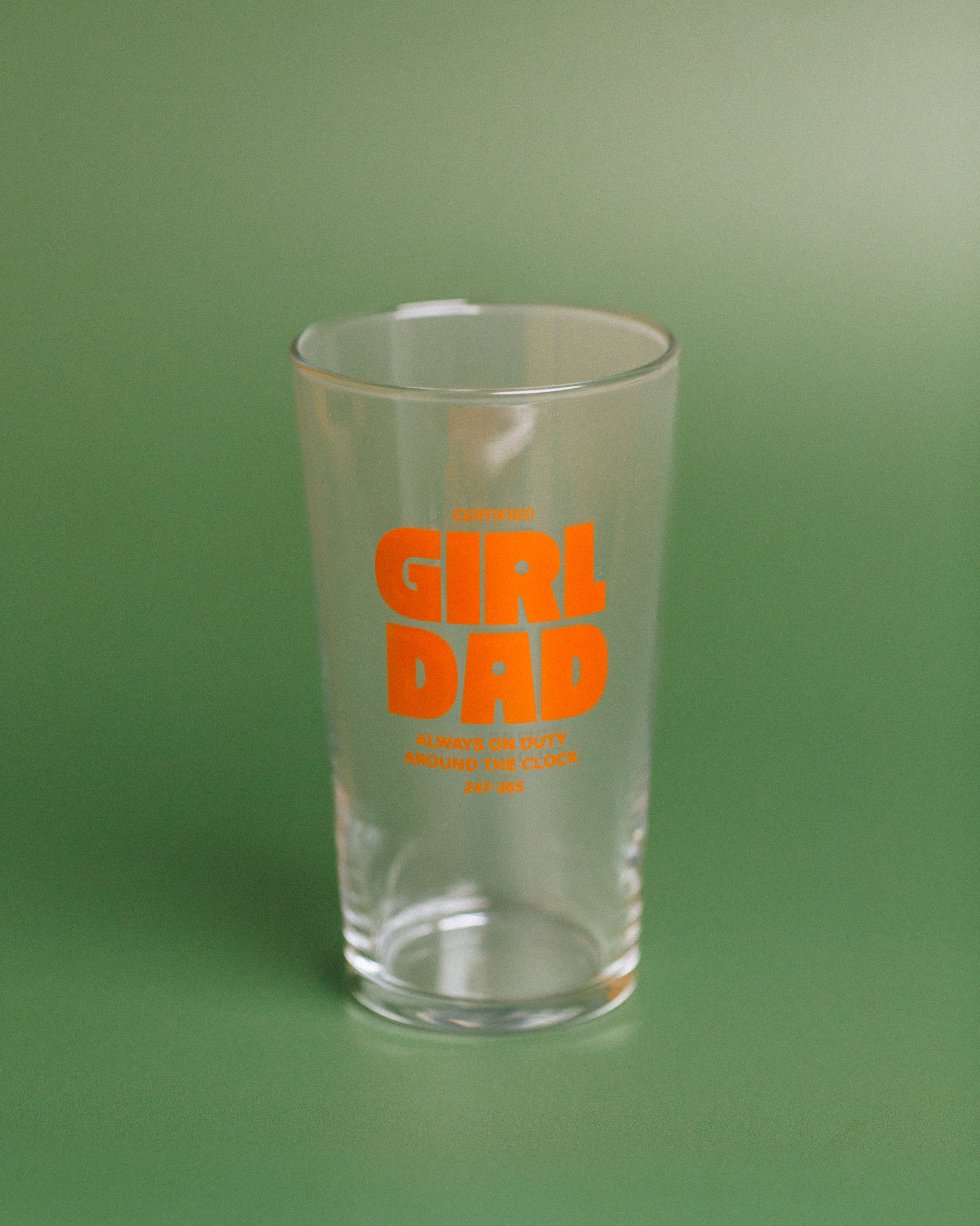 Certified Girl Dad Glass