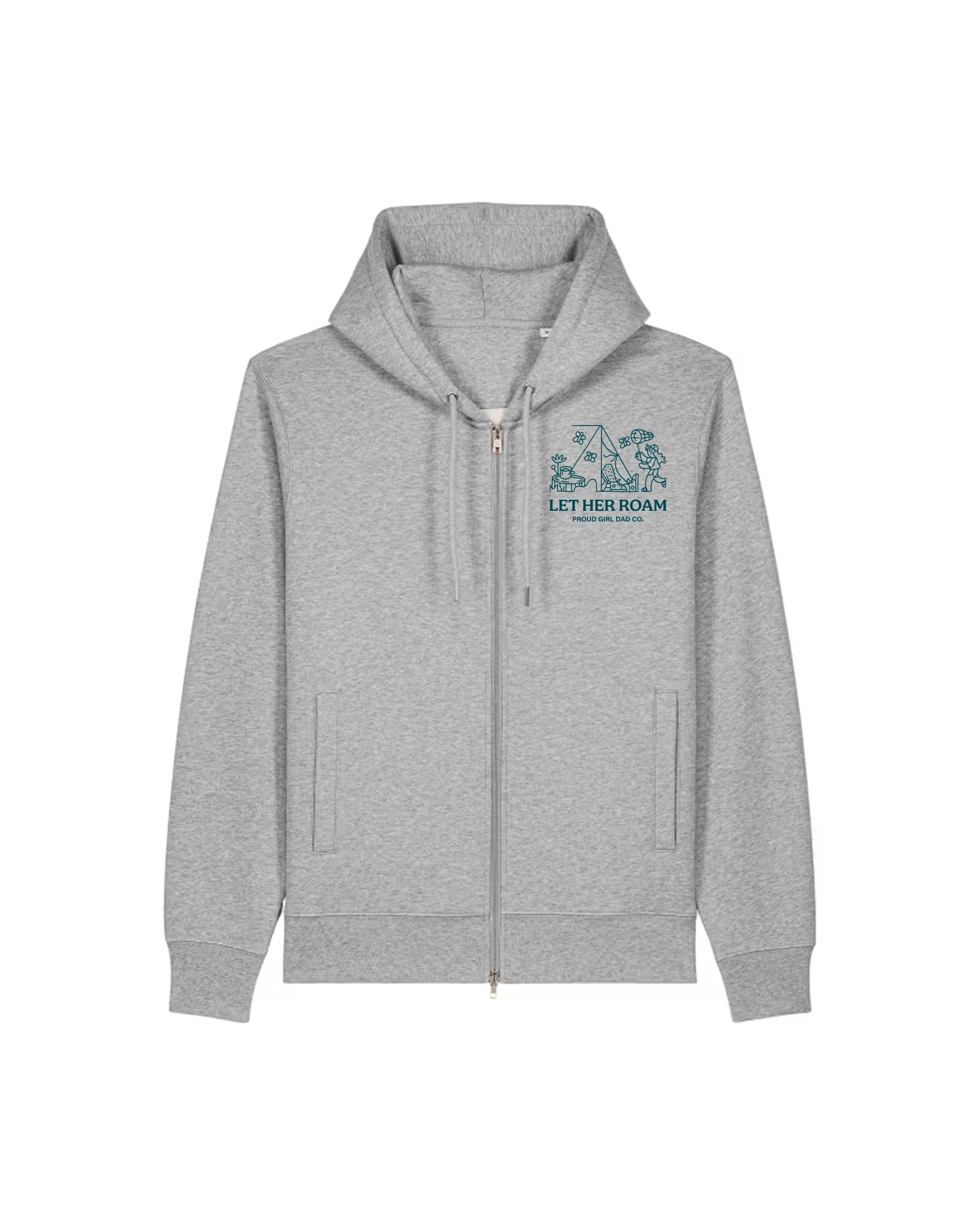 Let Her Roam Hoodie — Grey