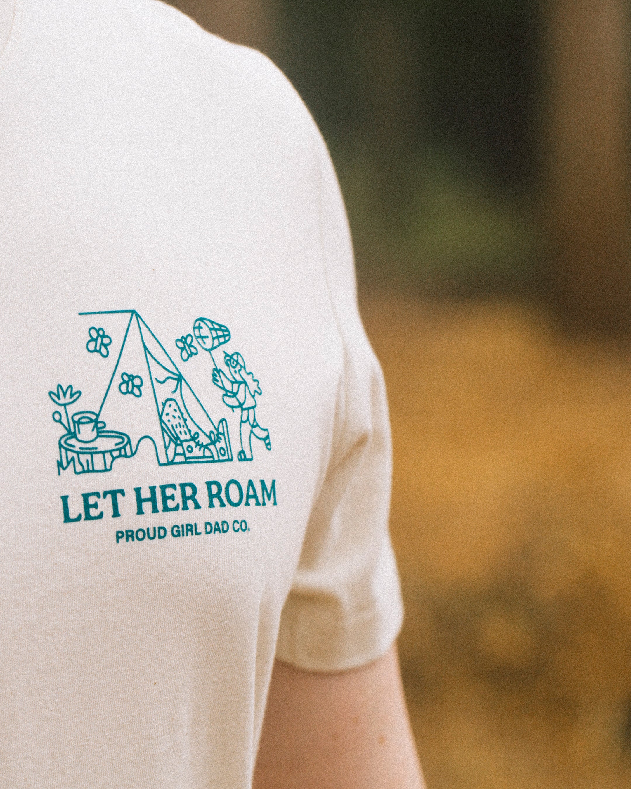 Let Her Roam Tee — Natural
