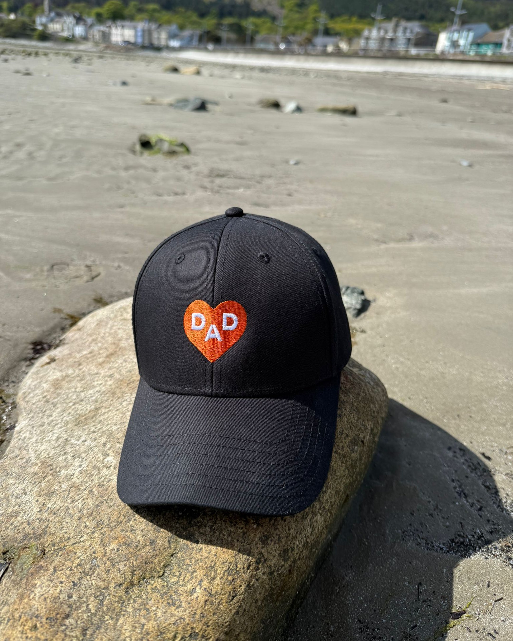 Dad at Heart Cap — Black