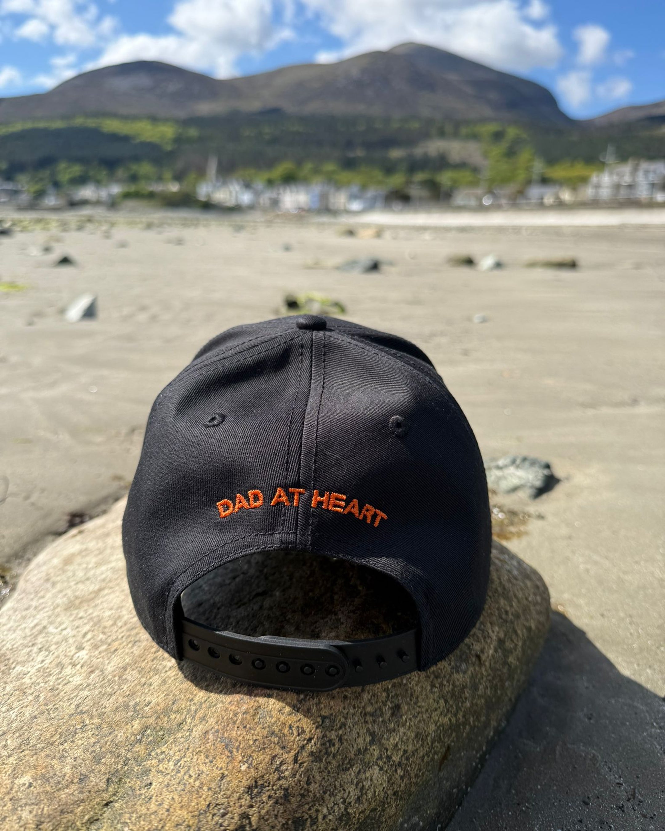 Dad at Heart Cap — Black
