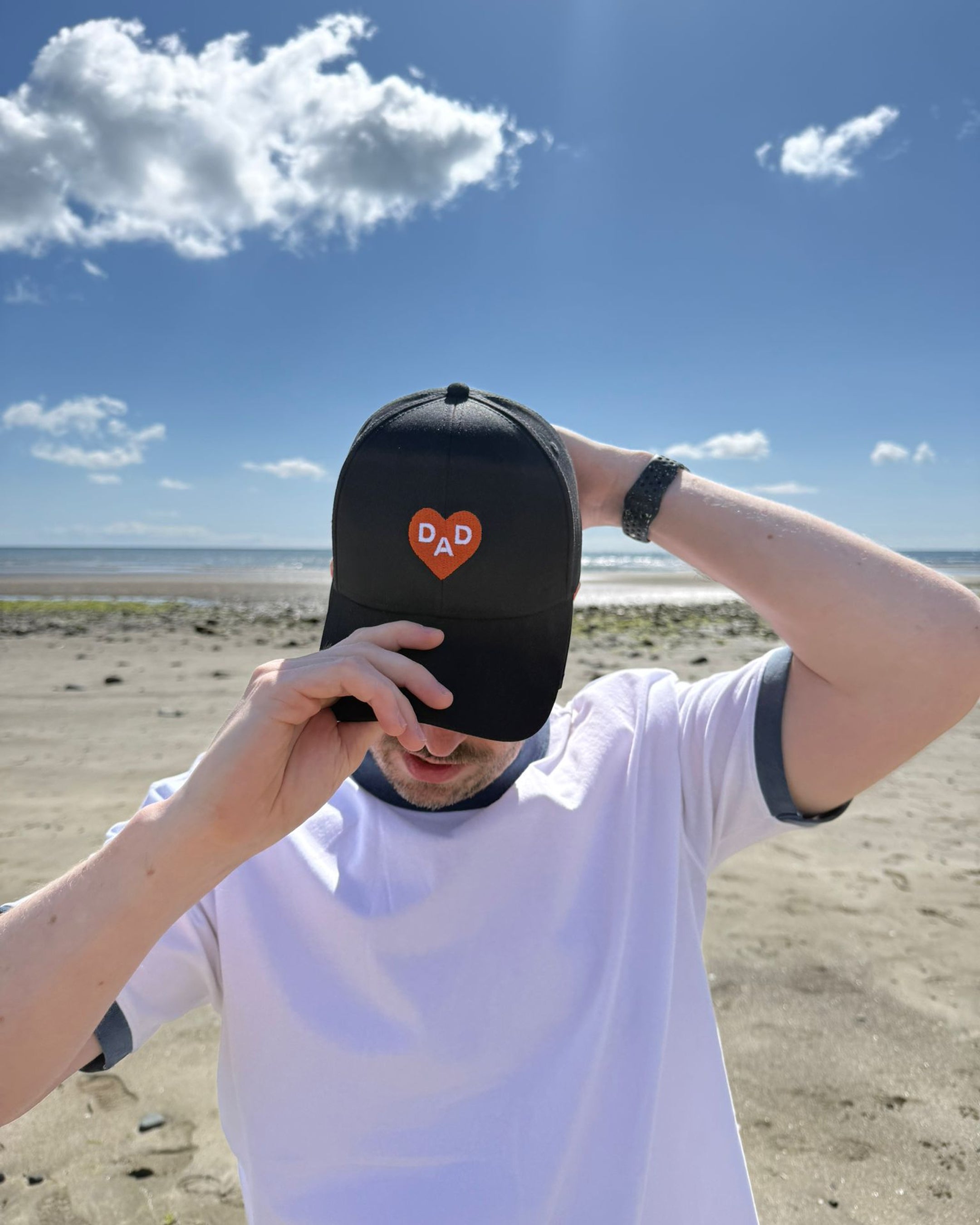 Dad at Heart Cap — Black