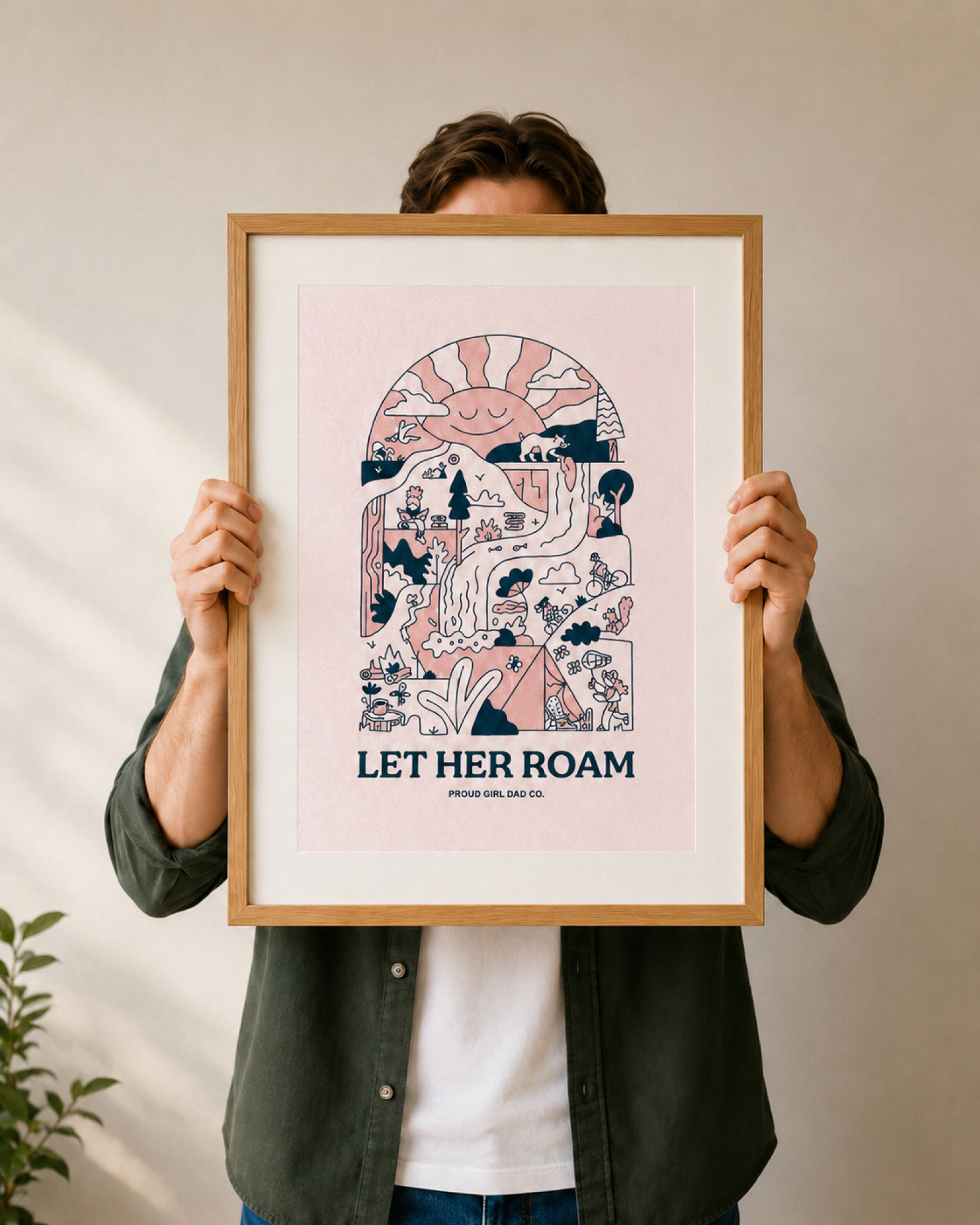 Let Her Roam Fine Art Print — Pink